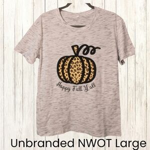 Unbranded Large Space Dye Fall Y'all T-shirt NWOT